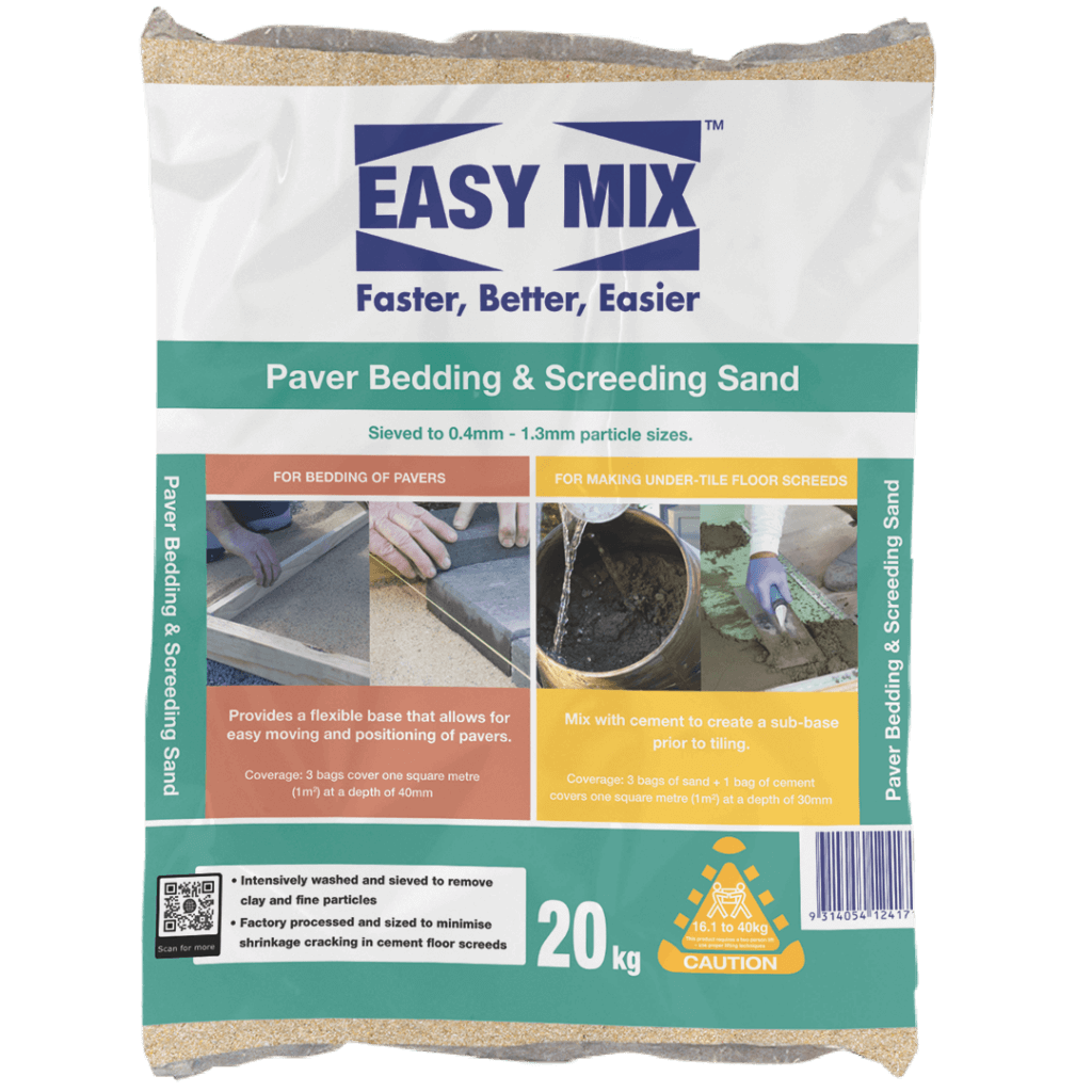 Easy Mix Paver & Bedding Screeding Sand for tiling & paving