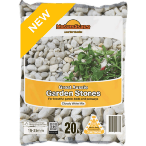 Cloudy White Garden Stones